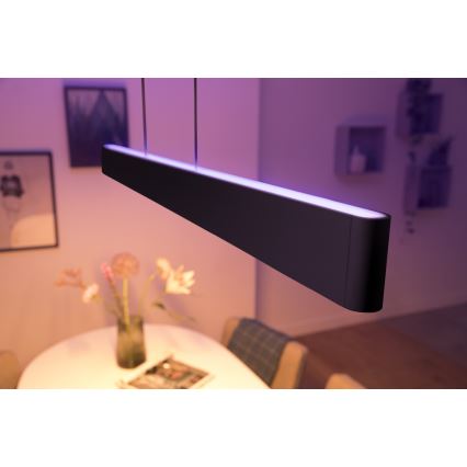 Philips – LED Lustra ar auklu Hue ENSIS White And Colour Ambiance 2×LED/39W/230V