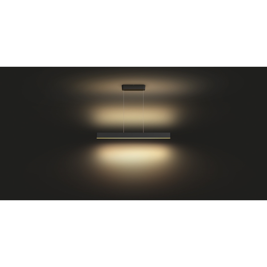 Philips – LED Lustra ar auklu Hue ENSIS White And Colour Ambiance 2×LED/39W/230V