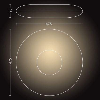 Philips - LED Aptumšojams gaismeklis Hue CHER LED/33,5W/230V + TP