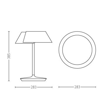 Philips 49023/31/P1 - LED galda lampa INSTYLE NONAGON 1xLED/7W/230V Aptumšojama