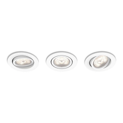 Philips 50113/31/P0 - Komplekts 3x LED Aptumšojamie iebūvējamie gaismekļi CASEMENT LED/4.W/230V