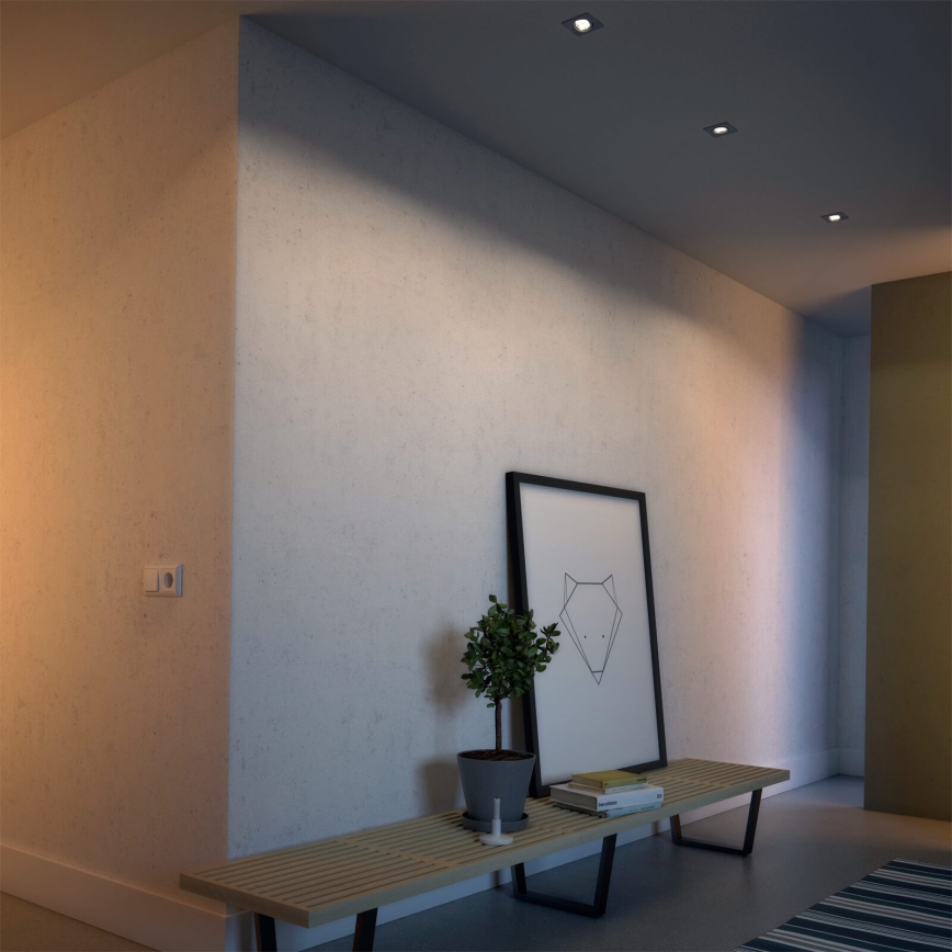 Philips 50123/87/P0 - Iepakojums 3x LED Aptumšojams iebūvējamais gaismeklis CASEMENT LED/4,5W/230V