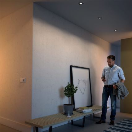 Philips 50123/87/P0 - Iepakojums 3x LED Aptumšojams iebūvējamais gaismeklis CASEMENT LED/4,5W/230V