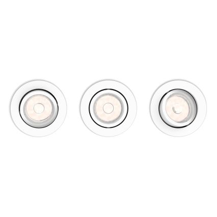 Philips - KOMPLEKTS 3x Iegremdējama lampa 1xGU10/5,5W/230V