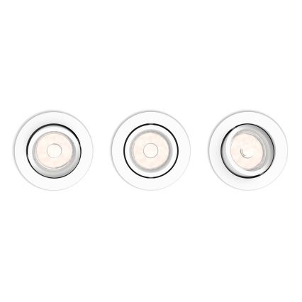 Philips - KOMPLEKTS 3x Iegremdējama lampa 1xGU10/5,5W/230V