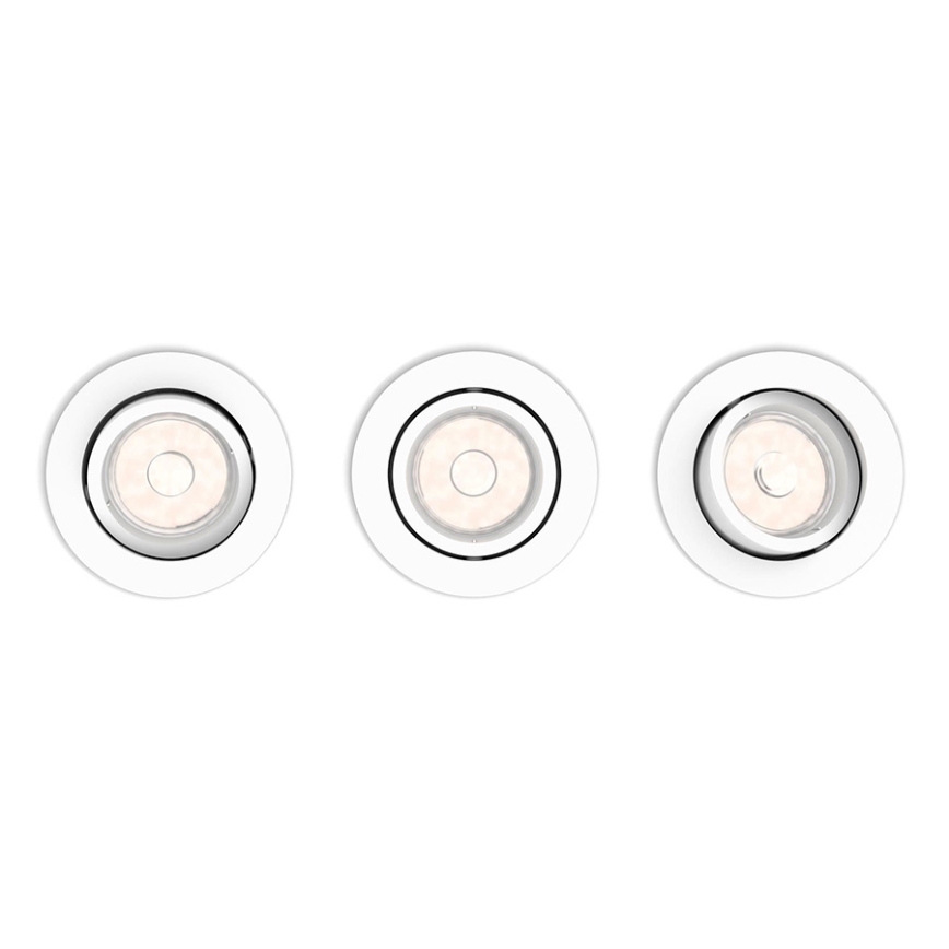 Philips - KOMPLEKTS 3x Iegremdējama lampa 1xGU10/5,5W/230V