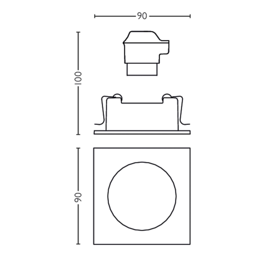 Philips 50191/87/PN - Iebūbējamais gaismeklis MYLIVING ENNEPER 1xGU10/5.5W/230V