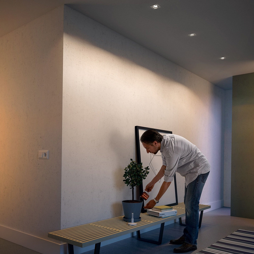 Philips - Komplekts 3x iebūvējamie griestu gaismekļi 1xGU10/5,5W/230V