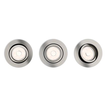 Philips - 3x Padziļinājuma gaismeklis 1xGU10/5,5W/230V