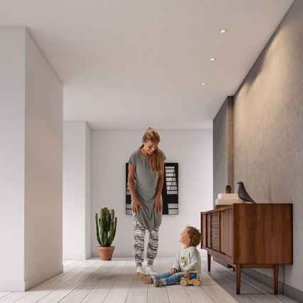 Philips 50393/31/PN - KOMPLEKTS 3x Padziļinājuma gaismeklis DONEGAL 3xGU10/5,5W/230V