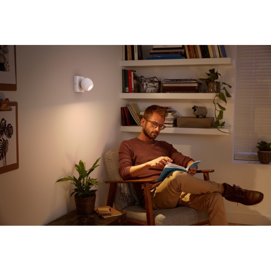 Philips - LED Aptumšojams starmetis Hue BUCKRAM 1xGU10/5W/230V