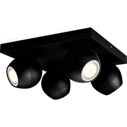 Philips - LED Aptumšojams starmetis Hue BUCKRAM 4xGU10/5W/230V + tālvadības pults