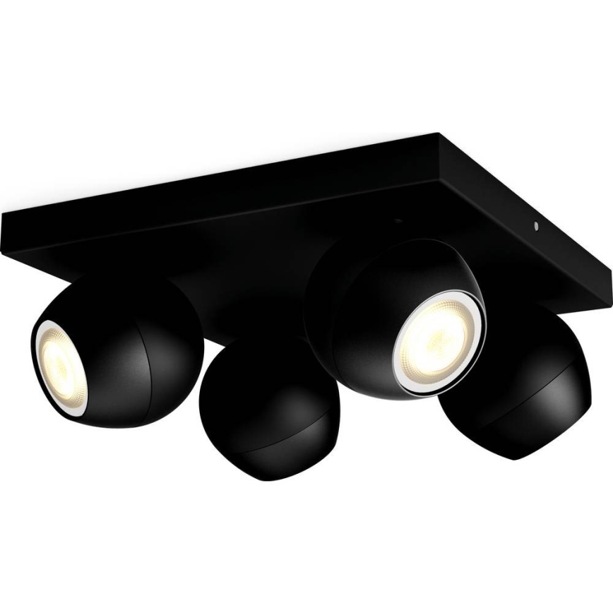 Philips - LED Aptumšojams starmetis Hue BUCKRAM 4xGU10/5W/230V + tālvadības pults