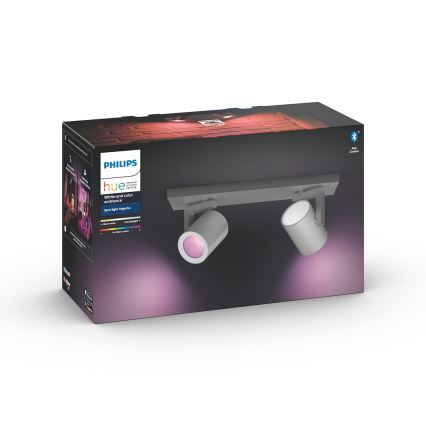 Philips - LED RGBW Aptumšojams starmetis Hue ARGENA 2xGU10/5,7W/230V