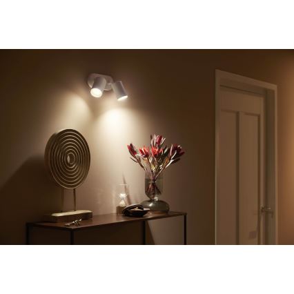 Philips - LED RGBW Aptumšojams starmetis Hue FUGATO 2xGU10/5,7W/230V