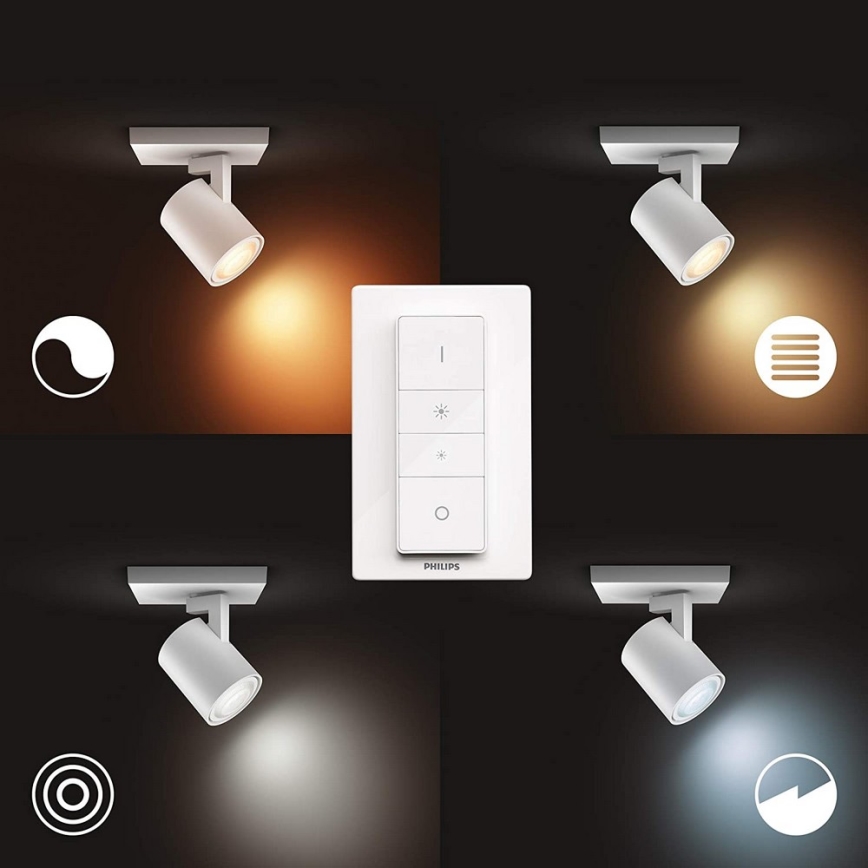 Philips - LED regulējams apgaismojums Hue RUNNER 1xGU10/5W/230V ar tālvadības pulti