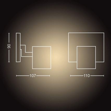 Philips - LED regulējams apgaismojums Hue RUNNER 1xGU10/5W/230V ar tālvadības pulti