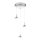 Philips 53223/11/16 - LED piekarama lampa CYPRESS 3xLED/3W/230V