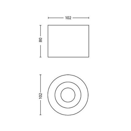 Philips - LED Aptumšojams starmetis 1xLED/4,5W/230V