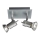Philips 55082/48/PN - Lampa TITAN 2xGU10/50W/230V