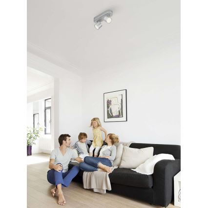 Philips - LED Aptumšojams starmetis 2xLED/4,5W/230V