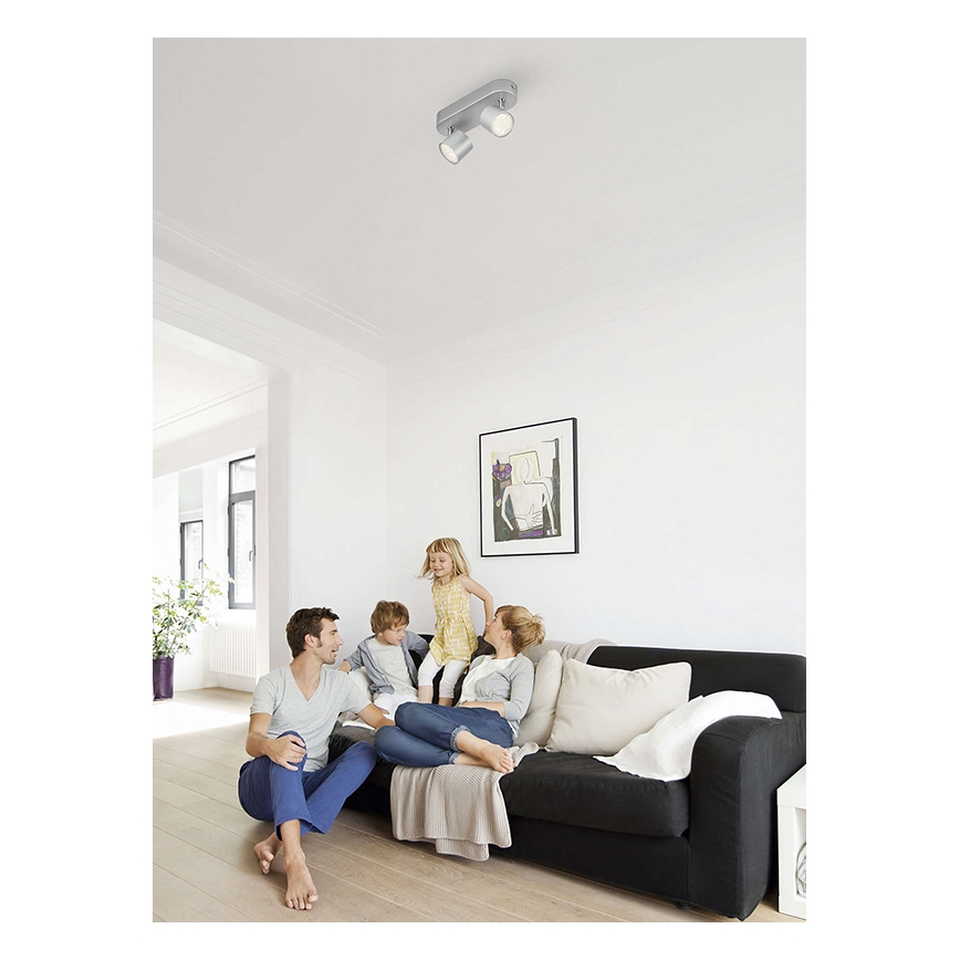 Philips - LED Aptumšojams starmetis 2xLED/4,5W/230V