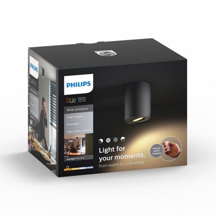Philips - LED Aptumšojams starmetis Hue PILLAR 1xGU10/5,5W