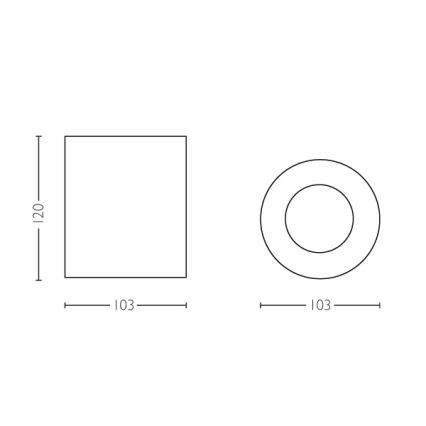 Philips - LED Aptumšojams starmetis Hue PILLAR 1xGU10/5,5W