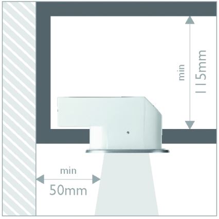 Philips 57955/48/16 - Vannas istabas iebūējamais gaismeklis SMARTSPOT 1xE27/12W