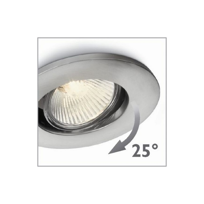 Philips 57959/17/PN - Padziļinājuma gaismeklis AGENA 1xGU10/35W/230V