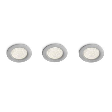 Philips 59100/87/16 - KOMPLEKTS 3x LED iegremdēts starmetis MYLIVING SCEPTRUM LED/3W/230V