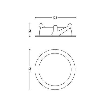 Philips - LED Aptumšojama iegremdējama lampa/4,5W/230V