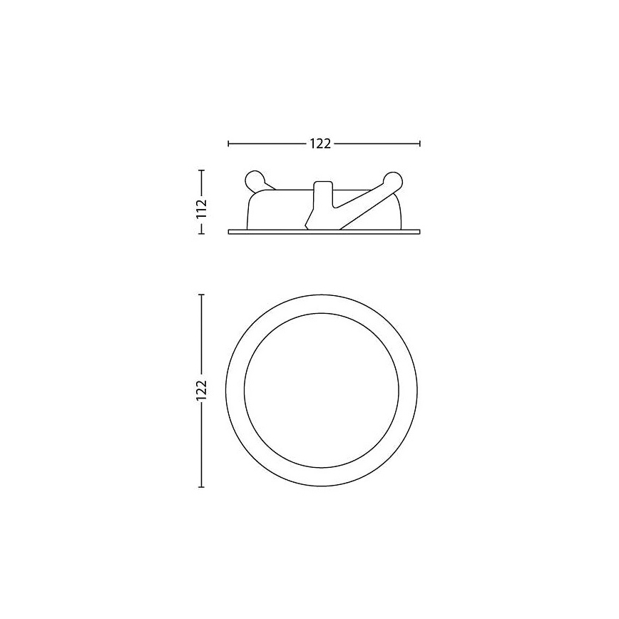 Philips - LED Aptumšojama iegremdējama lampa/4,5W/230V