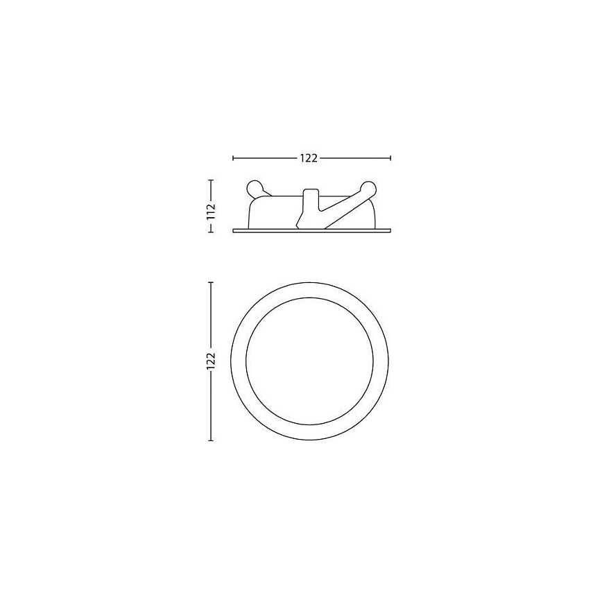 Philips - LED Aptumšojama iegremdējama lampa/4,5W/230V