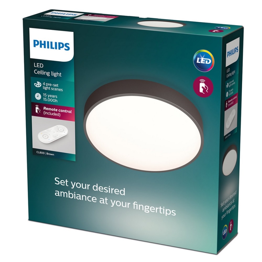 Philips - LED aptumšojams griestu gaismeklis LED/28W/230V + tālvadības pults