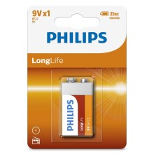 Philips 6F22L1B/10 - Cinka hlorīda baterija 6F22 LONGLIFE 9V 150mAh