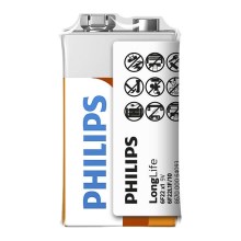 Philips 6F22L1F/10 -  Cinka hlorīda baterija 6F22 LONGLIFE 9V 150mAh