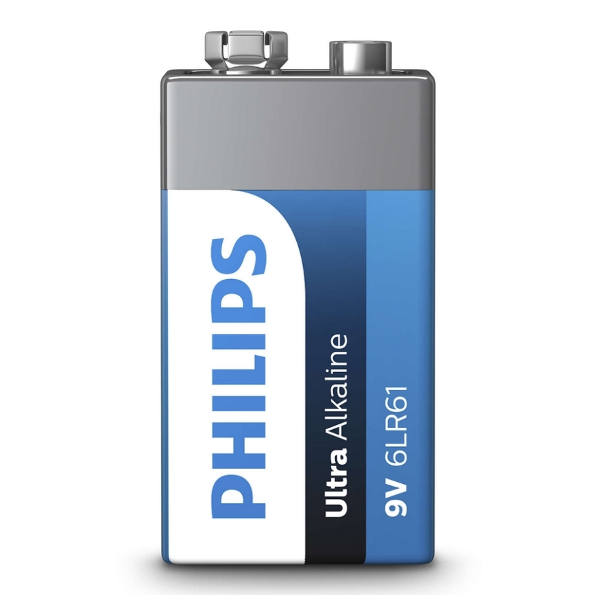 Philips 6LR61E1B/10 - Alkaline baterija 6LR61 ULTRA ALKALINE 9V 600mAh