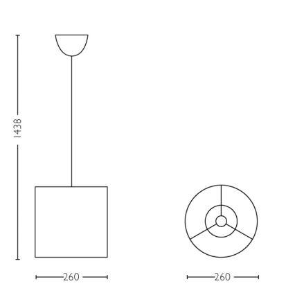 Philips - LED Bērnu lustra 1xE27/23W/230V