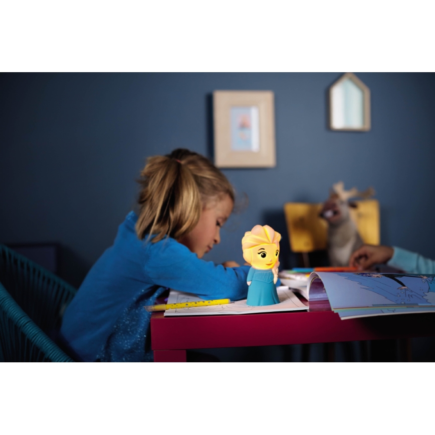 Philips 71768/03/16 - LED Bērnu lampa DISNEY ELSA 1xLED/0,3W/3V