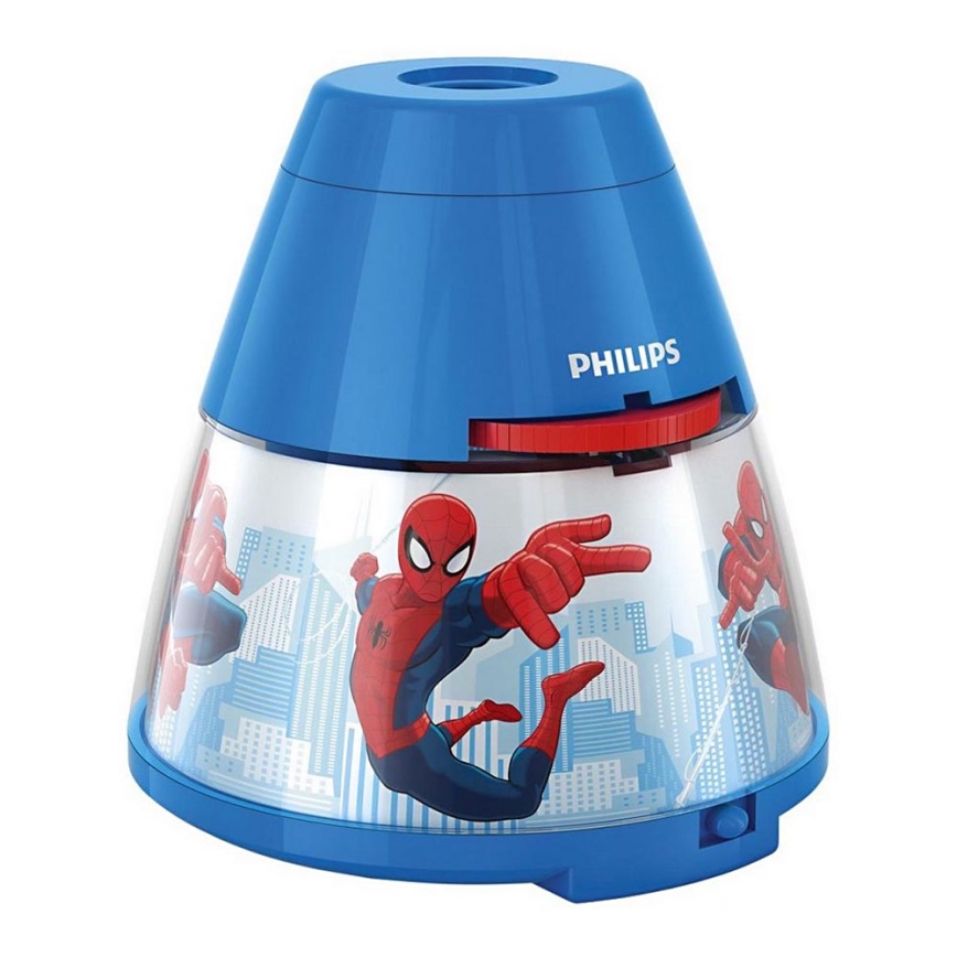 Philips 71769/40/16 - LED Bērnu lampa un projektors MARVEL SPIDER-MAN 1xLED/0.1W