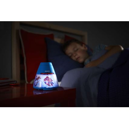 Philips 71769/40/16 - LED Bērnu lampa un projektors MARVEL SPIDER-MAN 1xLED/0.1W