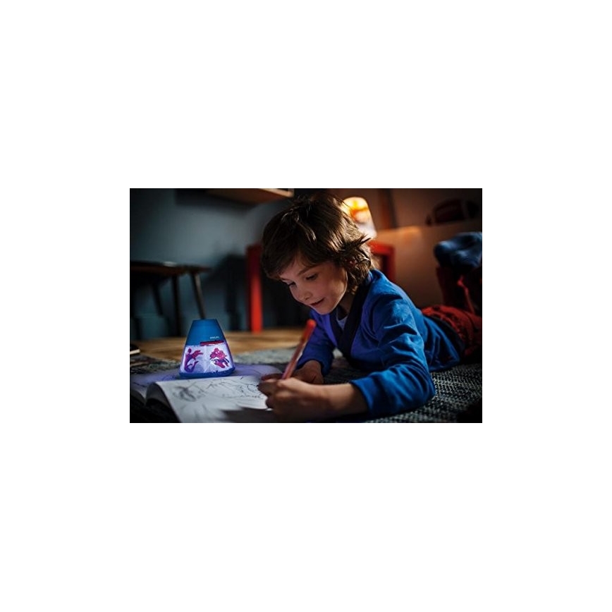 Philips 71769/40/16 - LED Bērnu lampa un projektors MARVEL SPIDER-MAN 1xLED/0.1W