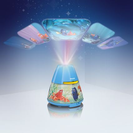 Philips 71769/90/16 - LED  Bērnu projektors DISNEY DORY LED/0,1W/3xAAA