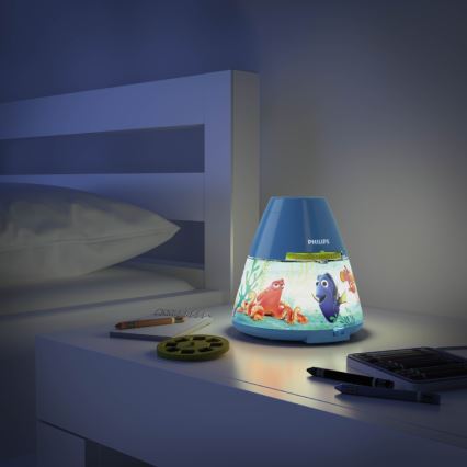 Philips 71769/90/16 - LED  Bērnu projektors DISNEY DORY LED/0,1W/3xAAA