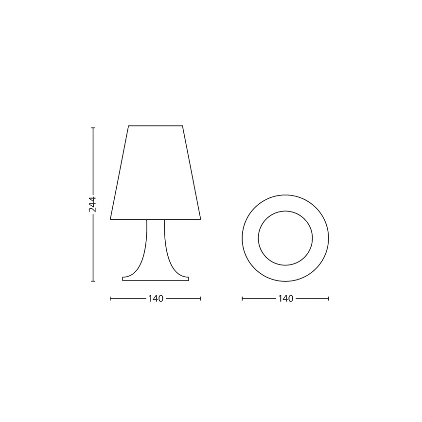 Philips - LED Bērnu galda lampa 1xLED/2,3W/230V