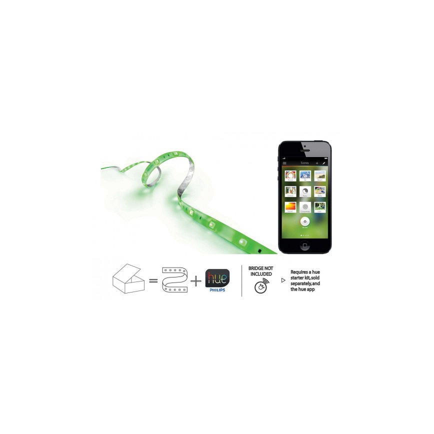 Philips - RGB LED Aptumšojama josla Hue LIGHTSTRIP 2m