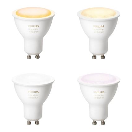 Philips - LED aptumšojama spuldze Hue WHITE AMBIANCE 1xGU10/5,5W