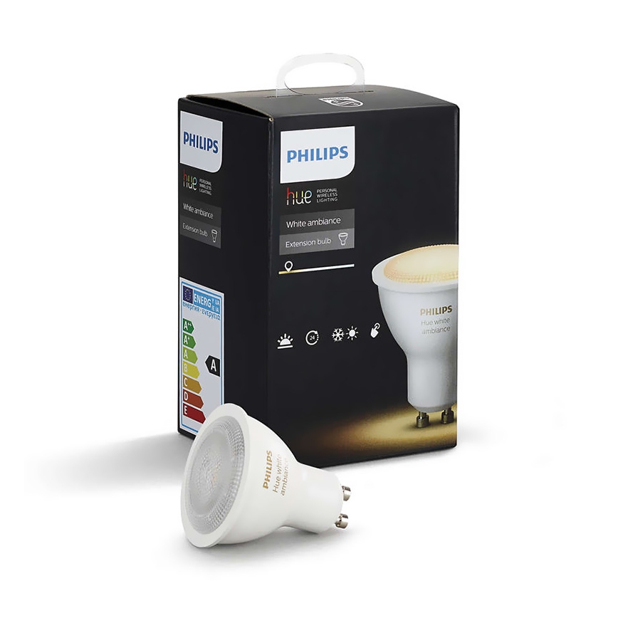 Philips - LED aptumšojama spuldze Hue WHITE AMBIANCE 1xGU10/5,5W