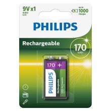 Philips 9VB1A17/10 - Uzlādējama baterija MULTILIFE NiMH/9V/170 mAh